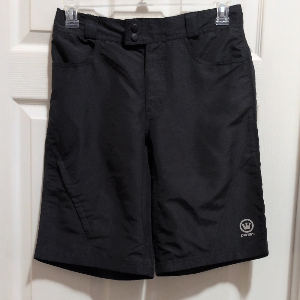 Canari Men's Black Cycling Shorts Size Medium